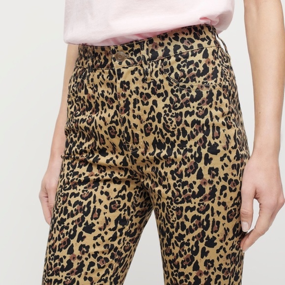 J Crew Leopard Kickout Crop Pants - Picture 5 of 6